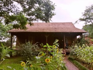 Réplica de las primeras casas de colonos alemanes que llegaron a Hohenau. 