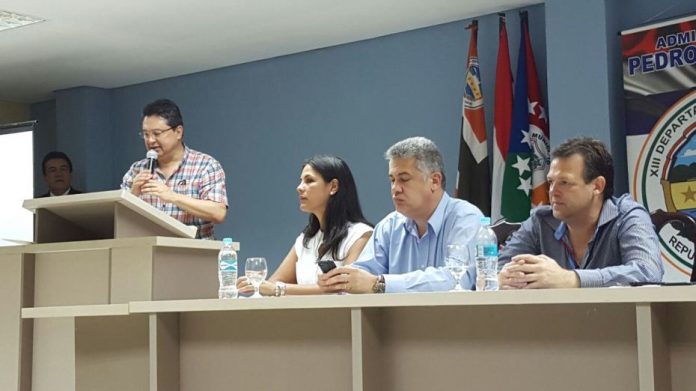 ministro Leite en Pedro Juan Caballero