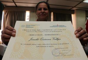 Reconocimiento - Ministerio del Trabajo - Mujeres