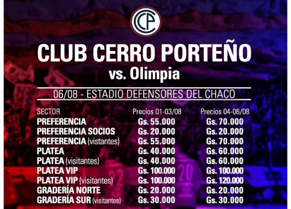 Los precios de las entradas son más bajas hasta este miércoles.