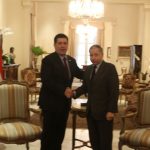 Cartes con el presidente de FIA 1