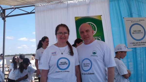 Gilda Benítez y Luis Barriocanal fueron los afintriones de la jornada previa al "Día Mundial de Lucha Contra la Diabetes" IP Paraguay