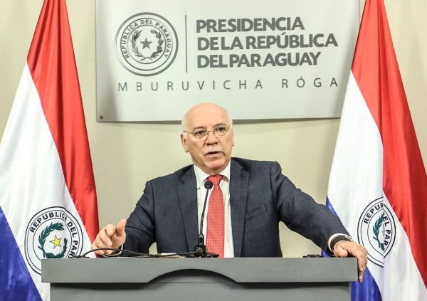 Eladio Loizaga, canciller nacional. Foto: IP. 