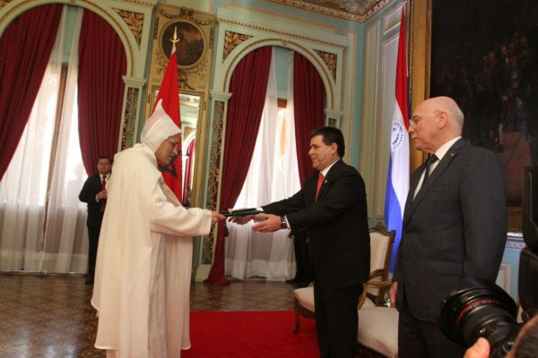 Embajador de Marruecos entrega sus cartas credenciales.