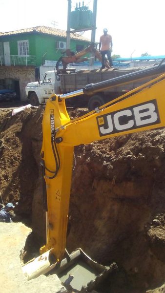 Trabajos realizados en el barrio Tablada Nueva. Foto Essap.