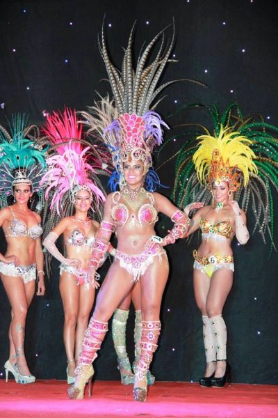 Bailarinas del Carnaval del departamento del Guairá que se realiza anualmente en la ciudad de Villarrica Foto: Senatur