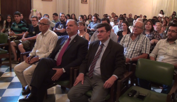 El ministro de la SEN, Joaquín Roa, durante el taller por el Dïa Mundial de los Humedales.