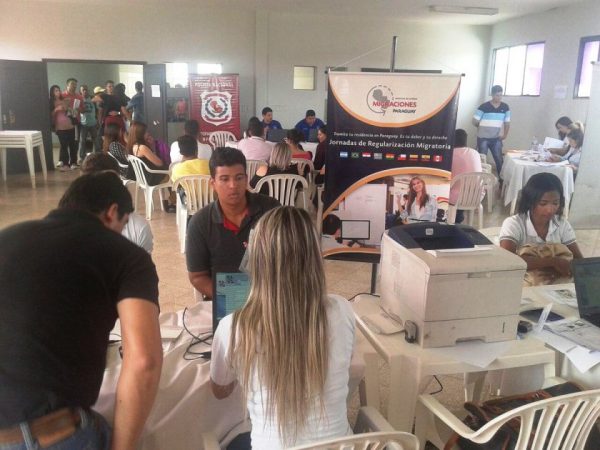 Jornadas de regularización migratoria se realizará en la ciudad de Pedro Juan Caballero hasta el este sábado Foto: DGM