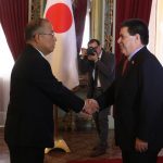 cartas credenciales del embajador de Japon- con Cartes 3
