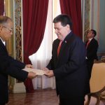 cartas credenciales del embajador de Japon- con Cartes 4