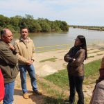 Autoridades del SENAVE y del Ministerio de Producción de Argentina durtante la recorrida por el territorio fronterizo