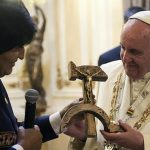 Evo Morales con Papa