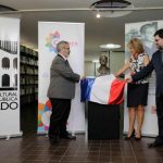 BUSTO ROA BASTOS EN LA BIBLIOTECA NACIONAL