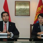 viceministro Federico gonzales y viceministra de Mongolia