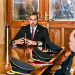 presidente-Mario-Abdo-Benitez-con-autoridades-policiales-en-Palacio-de-Gobierno- 243