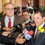Carlos Gimenez- gobernador de San Pedro- en Palacio de Gobierno