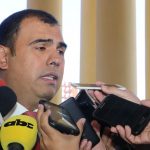 Pedro Diaz Veron- gobernador de Caazapa- en Palacio de Gobierno
