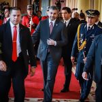 presidente de la Republica- Mario Abdo Benitez- llegando a Palacio de Gobierno 4