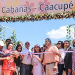 primera dama en feria de flores en Cabañas- Caacupe 1