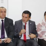 Eduardo Petta con sus nuevos viceministros- Cano y Mancuello