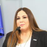 presidenta de Petropar- Patricia Samudio- hablando