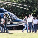 presidente Abdo Benitez- viaje- interior- helicoptero 1