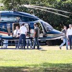 presidente Abdo Benitez- viaje- interior- helicoptero 2