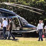 presidente Abdo Benitez- viaje- interior- helicoptero 3