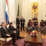 Mario Abdo recibe a jugadores de Puerto Diana