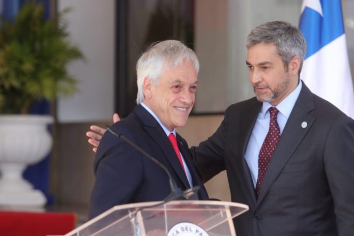 Mario Abdo Benitez y Piñera- declaracion conjunta 1
