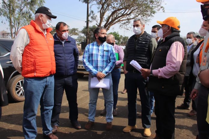 presidente recorrio obras en Caazapa