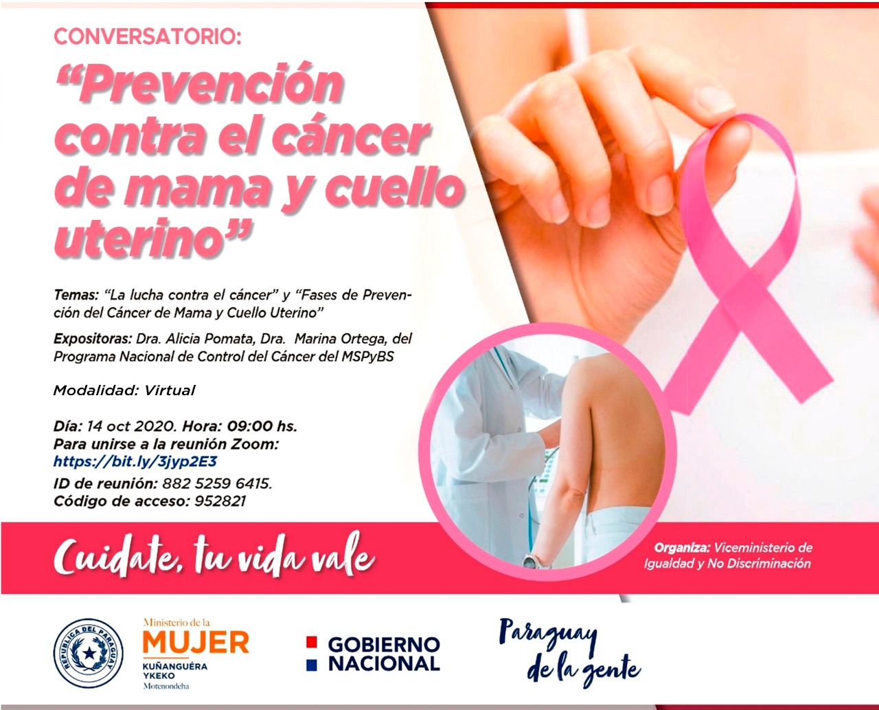 Ministerio de la Mujer suma sus iniciativas al #OctubreRosa en la lucha ...