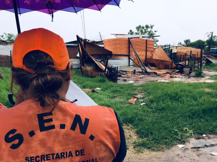 asistencia a afectados por temporal