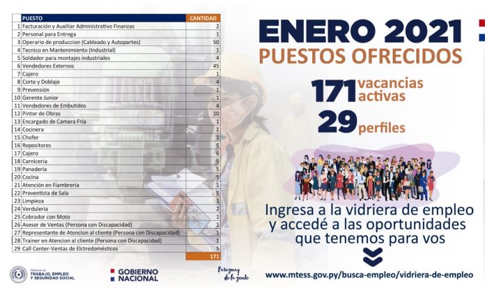 Mtess, Servicio Público de Empleo, oportunidad laboral,