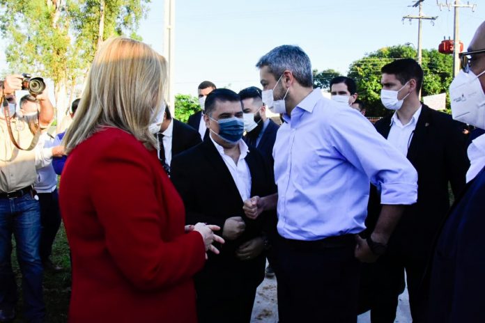 presidente en Guarambare- pabellon de contigencia