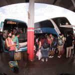 Buses – terminal – gente – Viaje