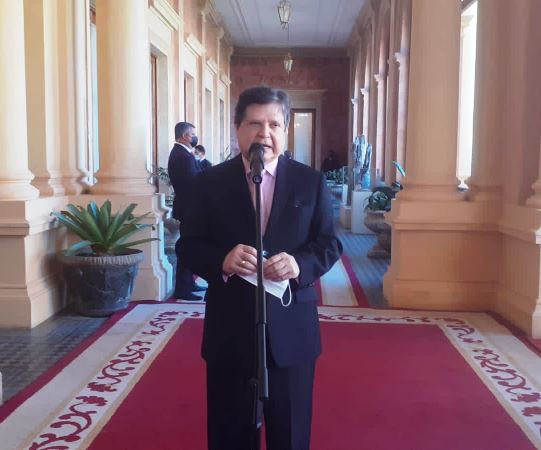 canciller nacional en Palacio