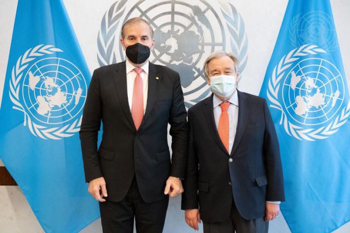 canciller con secretario gral- NNUU