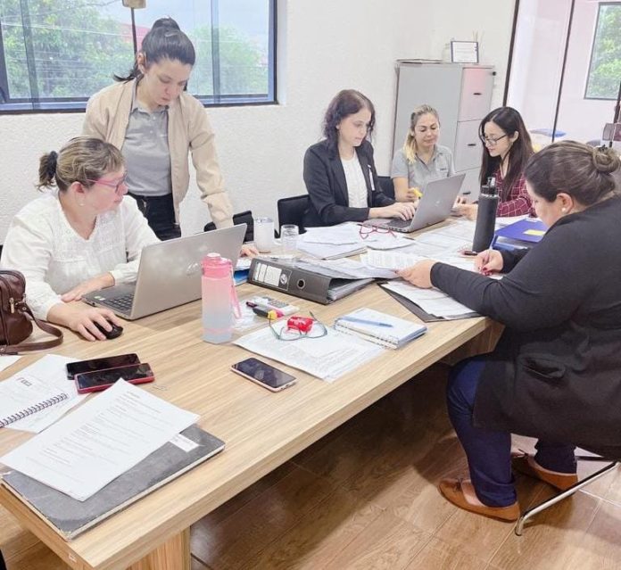 Técnicos de Dinavisa realizan el control de calidad de laboratorios públicos y privados. Foto Gentileza.-