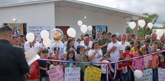 Entrega de viviendas y homenaje a la niña Abigail en la comunidad Guaicá de Santaní