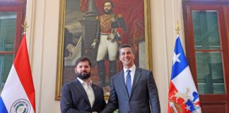 Visita oficial del presidente de Chile Gabriel Boric a Paraguay