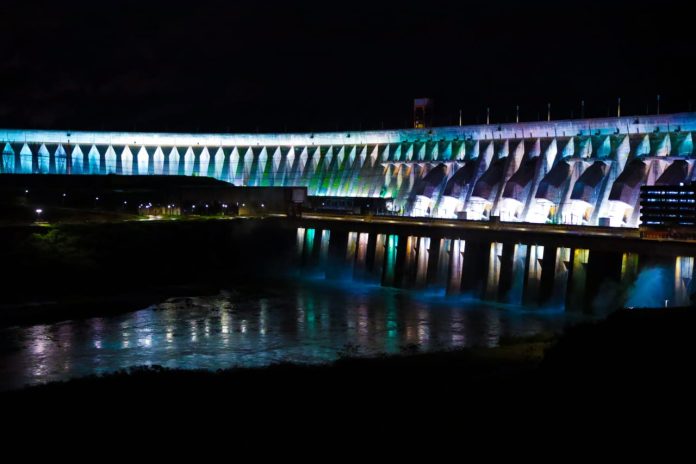 sistema de iluminacion- represa- itaipu