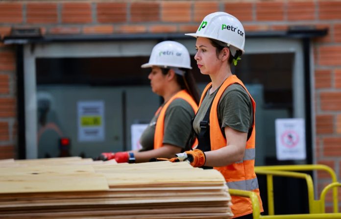 mujeres-obreras-trabajadores-empleo-trabajo-seguridad-industrial-madera-planchas-industria-forestal-petricor