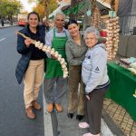 feria con venta de ajos
