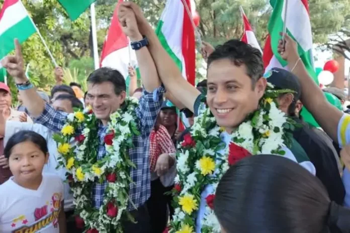 Rodrigo Paz y Edman Lara