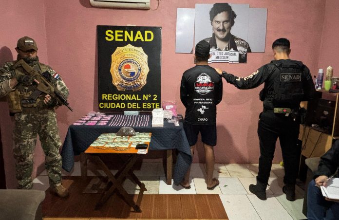 decomiso de drogas y detención senad