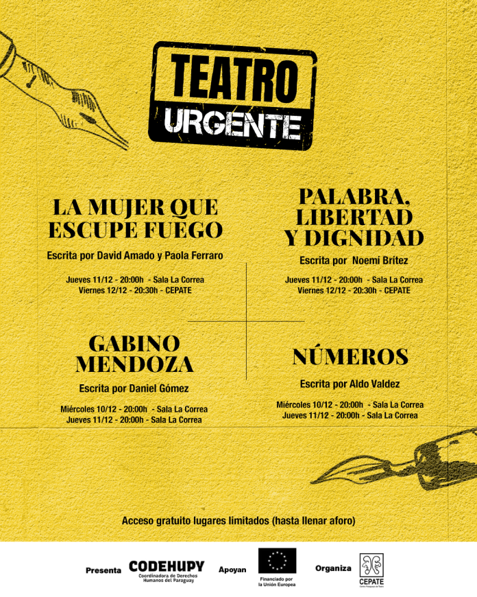 Teatro urgente afiche general Feed